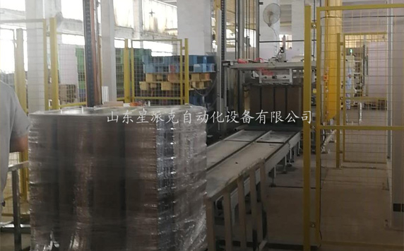 煙臺(tái)紙箱廠定制懸臂纏繞包裝線